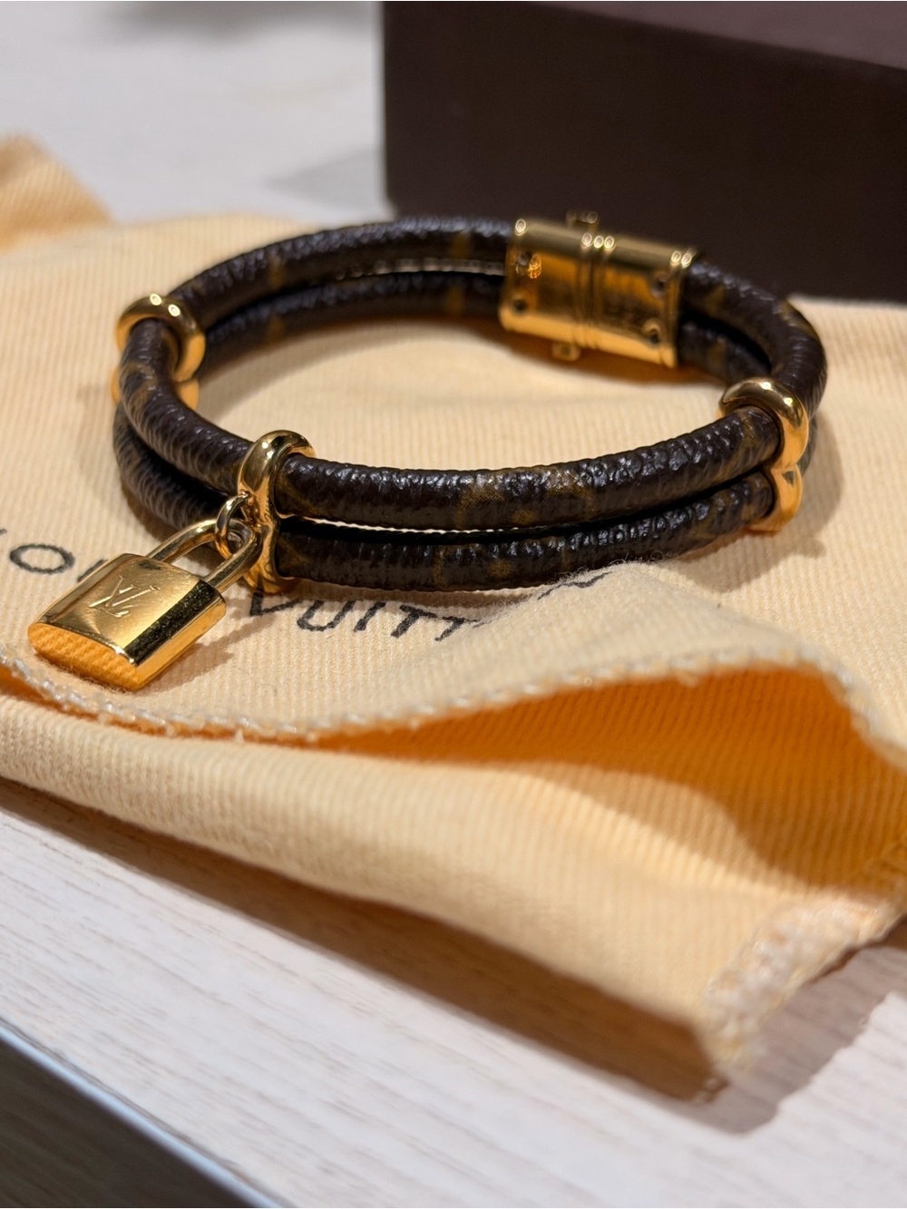 Louis Vuitton Brown Keep it Twice Bracelet - Picture 4 of 8